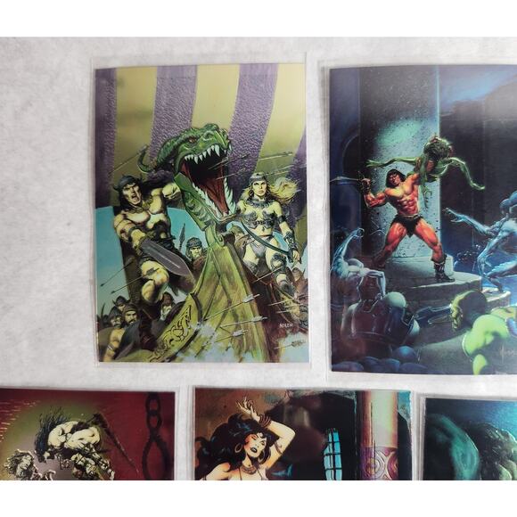 Conan II TCG All Chromium Lot Of 14 With 1 Promo Card 1993-1994 NM - Picture 4 of 11